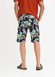 Chino-bermuda med print, Slim Fit, bpc selection