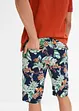 Chino-bermuda med print, Slim Fit, bpc selection