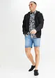 Lang jeansshorts med komfortlinning, Loose Fit, John Baner JEANSWEAR