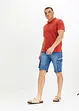 Lang jeansshorts med cargolommer, Regular Fit, John Baner JEANSWEAR