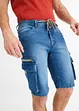 Lang jeansshorts med cargolommer, Regular Fit, John Baner JEANSWEAR