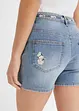 Jeans-shorts med broderi, BODYFLIRT