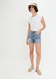 Jeans-shorts med broderi, BODYFLIRT