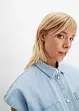 Kort boxy jeansbluse, bonprix