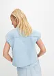 Kort boxy jeansbluse, bonprix