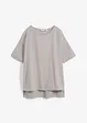 Oversized T-shirt i bomull med splitt i sidene, bonprix