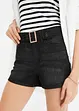 Jeansshorts med belte (2-delt sett), bonprix