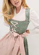 Dirndl med forkle, midi-lengde (2-delt sett), bonprix