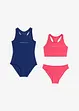 Badedrakt + bikini til barn (3-delt sett), bpc bonprix collection