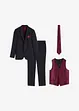 Bryllupsdress med vest og slips (5-delt sett), Slim Fit, bonprix