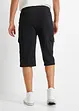 Lang cargo-bermudashorts i bomullstrikot, Regular Fit, bonprix