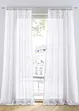 Ensfarget gardin av lett voile (1-pack), bonprix