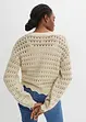 Cardigan  i ren bomull med hullmønster, bonprix