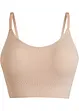 Feel Comfort Seamless-BH-topp i ribbemateriale, bonprix
