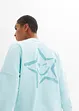 Sweatshirt med fargerike mansjetter, bonprix