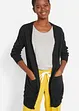 Finstrikket cardigan i bomull, bonprix