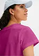 Topp med rund hals, kort arm (5-pack), bonprix