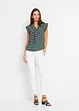 Blusetopp med print, bonprix