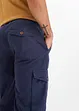 Lang bermudashorts med lin og cargolommer, Regular Fit, bonprix