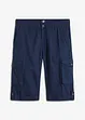 Lang bermudashorts med lin og cargolommer, Regular Fit, bonprix