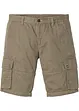 Cargo-bermuda i ren bomull, Regular Fit, bonprix