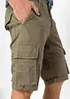 Cargo-bermuda i ren bomull, Regular Fit, bonprix