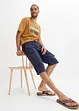 Lang bermudashorts med lin og cargolommer, Regular Fit, bonprix