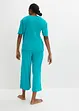 Loungewear-kosedress i ribbemateriale med kulotte, bonprix