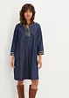 Jeanskjole med broderi, bonprix