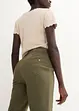 Capri-bukse med stretch og slip on-linning, bonprix