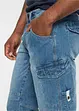 Lang bermudashorts i lett denim, Relaxed Fit, bonprix