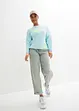 Sweatshirt med fargerike mansjetter, bonprix