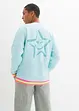 Sweatshirt med fargerike mansjetter, bonprix