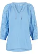 Musselin-tunika med hullbroderi, bonprix