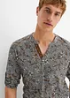 Henley-shirt med oppbrettbare ermer, bonprix