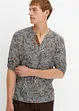 Henley-shirt med oppbrettbare ermer, bonprix