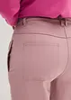 High Waist Barrel-twillbukse med forovervendte sømmer i sidene og komfortlinning, bonprix