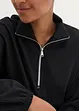 Troyer-sweatshirt med Boxy passform med modal, lang arm, bonprix