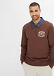 Sweatshirt med polokrage, bonprix