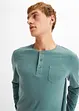 Henley-shirt, langermet, av økologisk bomull, bonprix