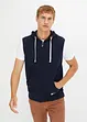 Sweat-vest med hette, bonprix