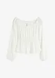 Singoallabluse av crinkle-viskose, bonprix