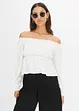 Singoallabluse av crinkle-viskose, bonprix