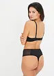Høy stringtruse med mesh-innfellinger, bonprix