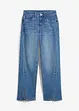 Wide-jeans Mid Waist, splitt, bonprix