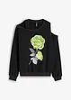 Sweatshirt med blomsterprint, bonprix