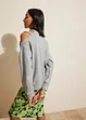 Oversized sweatshirt med cut-out, bonprix