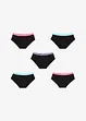 Panty med økologisk bomull for barn (5-pack), bonprix