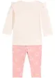 Langermet Hello Kitty-topp + leggings i bomull til baby (2-delt sett), bonprix