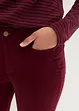 Stretch-cordbukse med sleng og High Waist-komfortlinning, bonprix